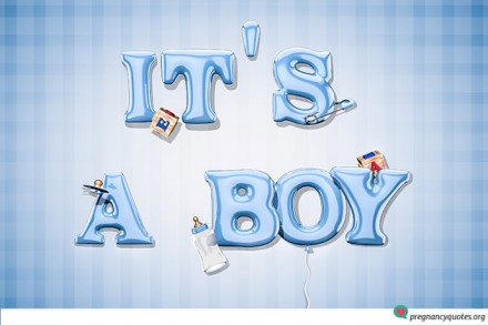 Creative ways of using its a boy pics to announce your new baby